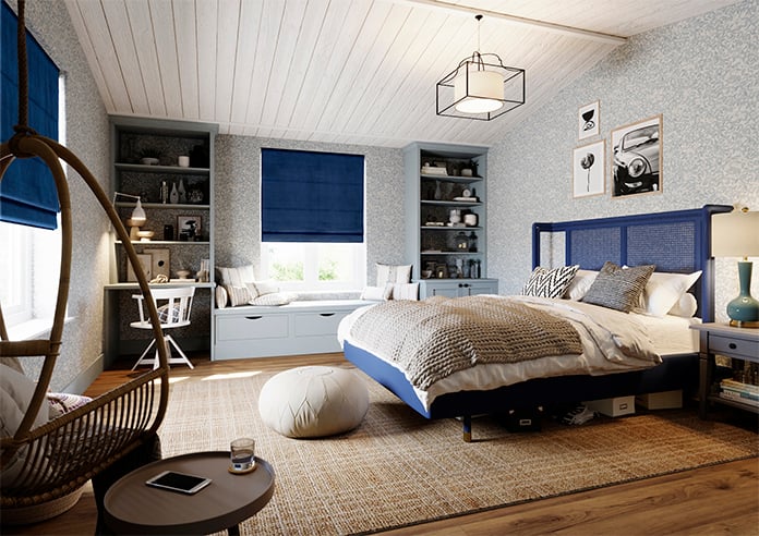 Sunningdale, Indigo - Roman Blind - Image 7